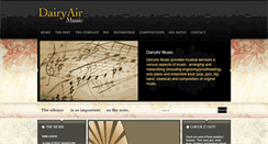 Desktop Screenshot of dairyairmusic.com